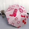 1pc Cowgirl Vibes Automatic Open/close Folding Umbrella, Compact Portable Travel Umbrella, Durable Construction Yy251230139