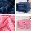 Flannel Blankets Soft Skin-friendly Solid Home Casual Nap Bedclothes Mechanical Wash Warm Fleece Blanket Bed Sofa Lightweight
