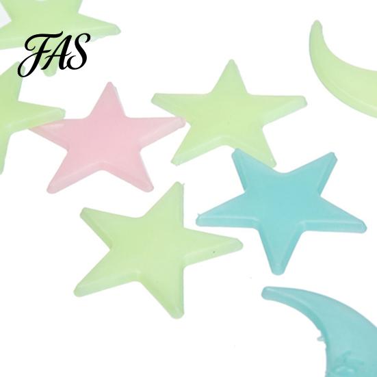Wall Poster 20Pcs Luminous Waterproof Plastic Eco-friendly Decals for Living Room