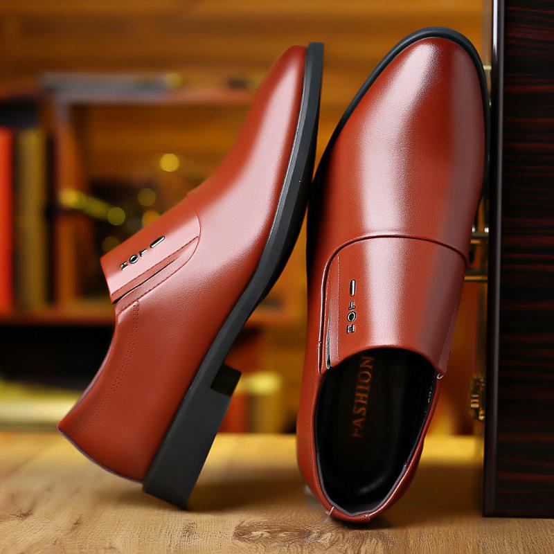 Leather shoes men's 2020 new handmade joints business dress leather shoes men shoes men's shoes