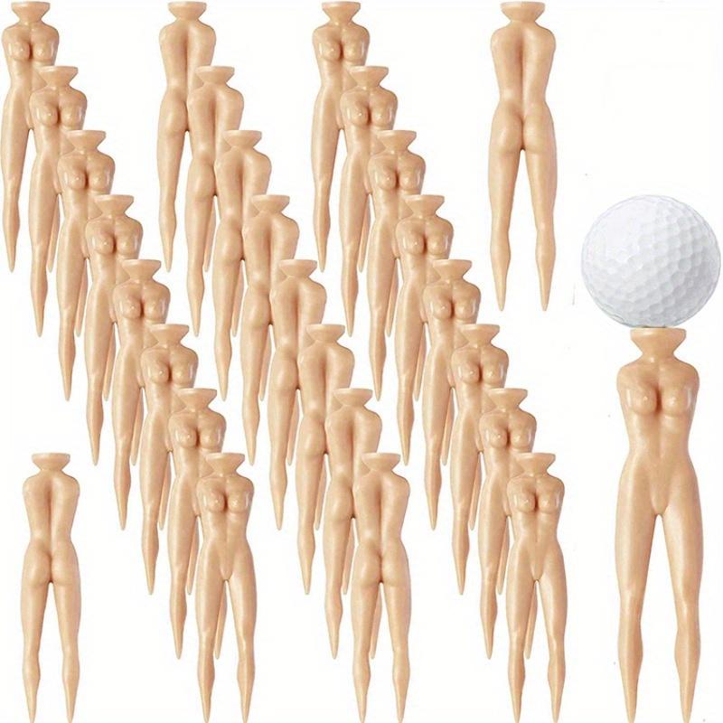 10/20pcs Plastic Novelty Joke Naked Nude Lady Golf Tee Practice Training Golf Tees bulk 70mm for Men Women Golfer Game