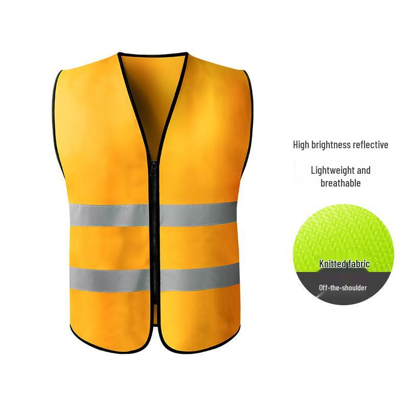 Hersteller-Sicherheitsweste mit mehreren Taschen und Reflektoren für Bau, Reinigung und Transport