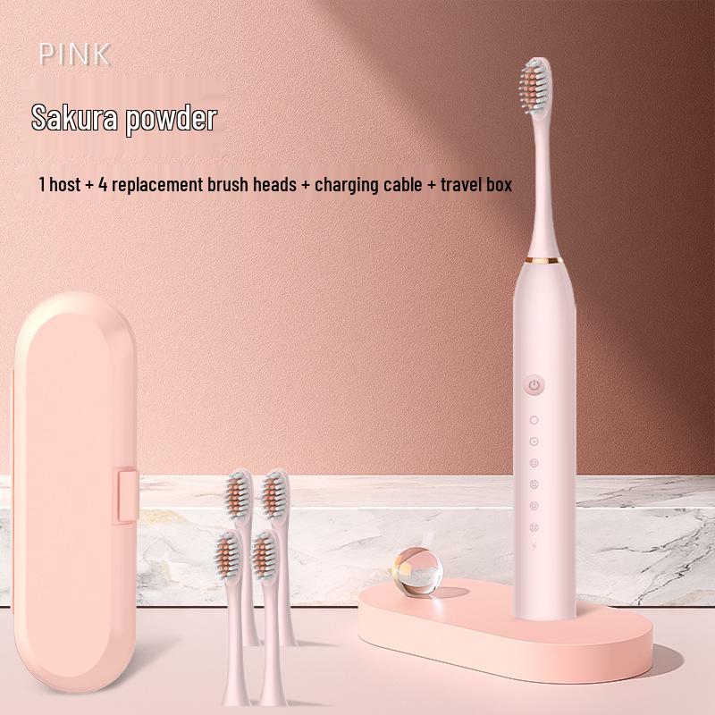 Rechargeable Sonic Electric Toothbrush for Adults: Soft Bristle, Smart, Couple-Friendly Model.