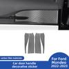For Ford Mondeo 2022-2023 Carbon Fiber Car Car Interior Door Handle Sticker Anti-scratch Decorative Interior Accessories