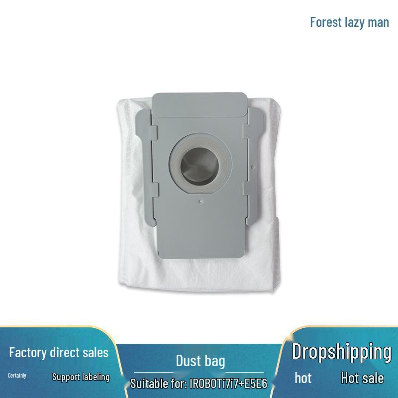Compatible Side Brush, Roller Brush, Filter, Filter Element, and Dust Bag Accessories for iRobot Vacuum Models I7, E5, E6, I2, I3, and I6.