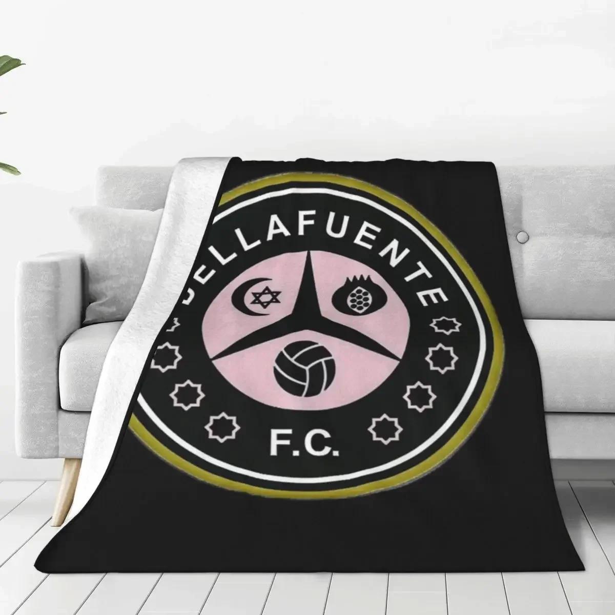 Flannel Blanket Football Club Soft Warm Throw Blanket for Outdoor Travel Office Graphic Bedspread Sofa Bed Cover 75X95CM