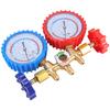 Manifold Gauge Set, 3 Way AC Diagnostic Manifold Gauge Set For R410A/R22/R134A/R404A Refrigerant,Automotive AC Manifold-A99D
