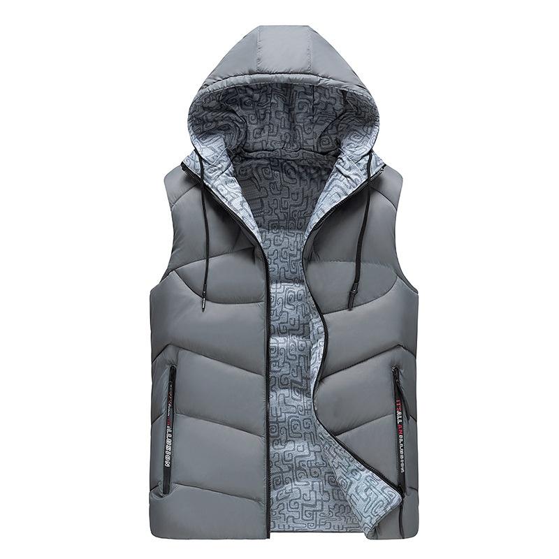 Thick Reversible Unisex Sleeveless Jacket Winter Vest Warm Men Casual Sport Coat