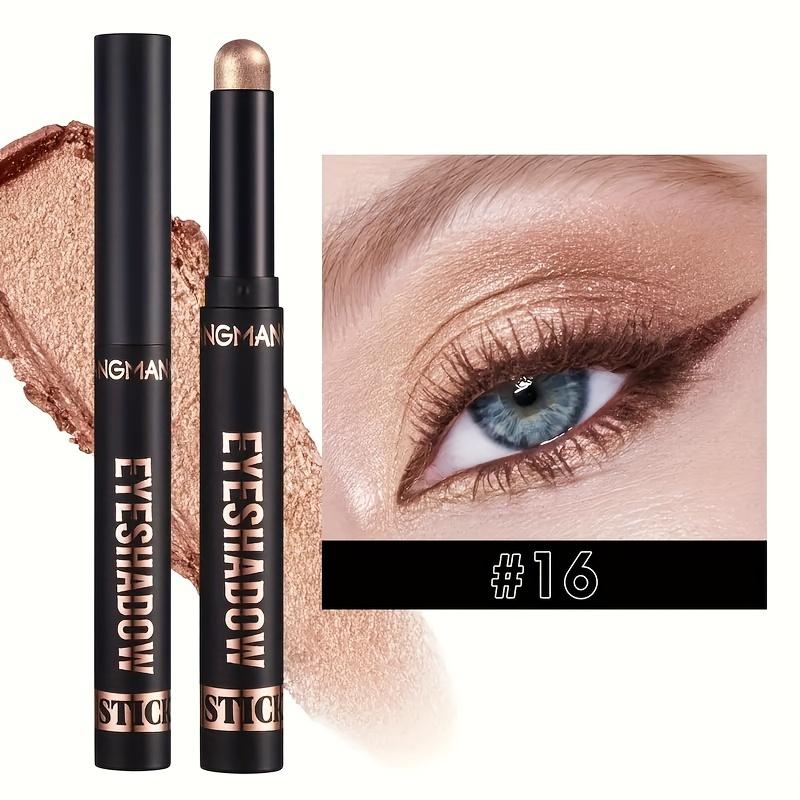 Lidschattenstift, wasserfester Lidschattenstift, lang anhaltender schimmernder Glitzer-Lidschattenstift, Pigment-Make-up-Lidschattenstift