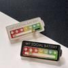 Design Creativity: Slidable 'My Social Battery' Brooch - Cute Mood-Changing Student Badge