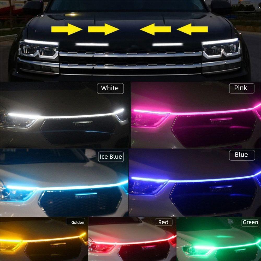 12V Engine Hood Guide Light Waterproof Car Running Light Ambient Lamp