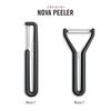 VICTORINOX Peeler - Dishwasher Safe, Long-lasting Sharpness, Straight Blade, Black, High Durability