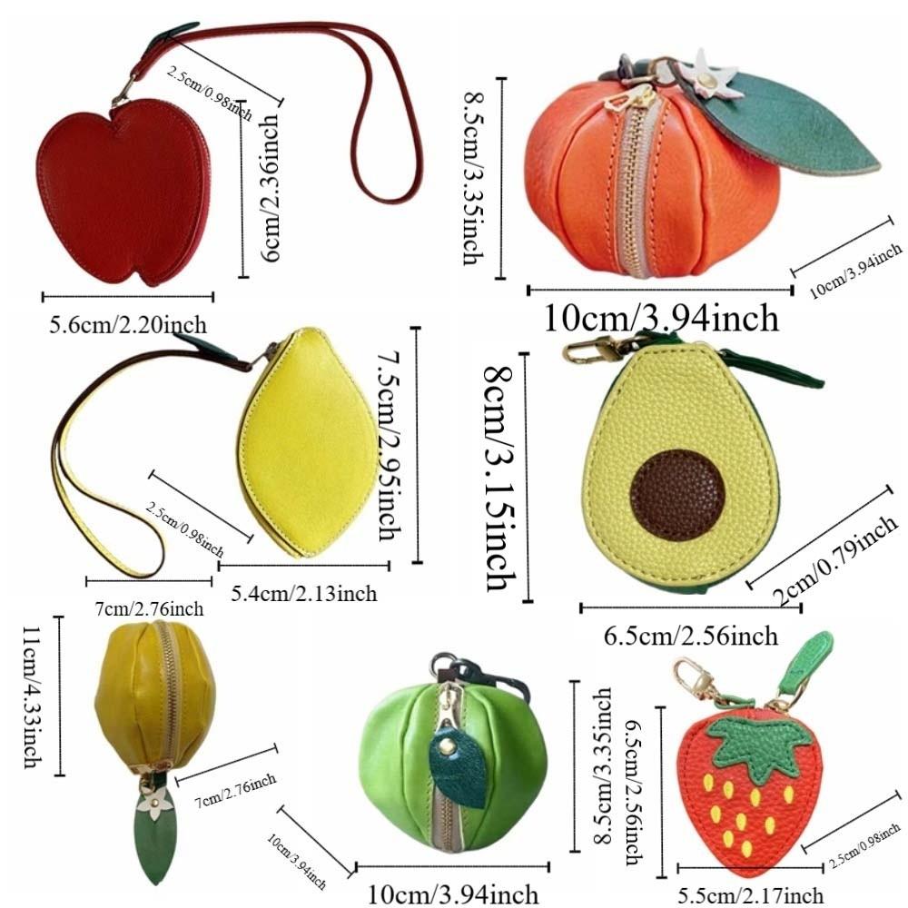 Strawberry Fruit Shape Coin Purse Cute Mini Storage Pouch Change Bag Earphone Bag  Women