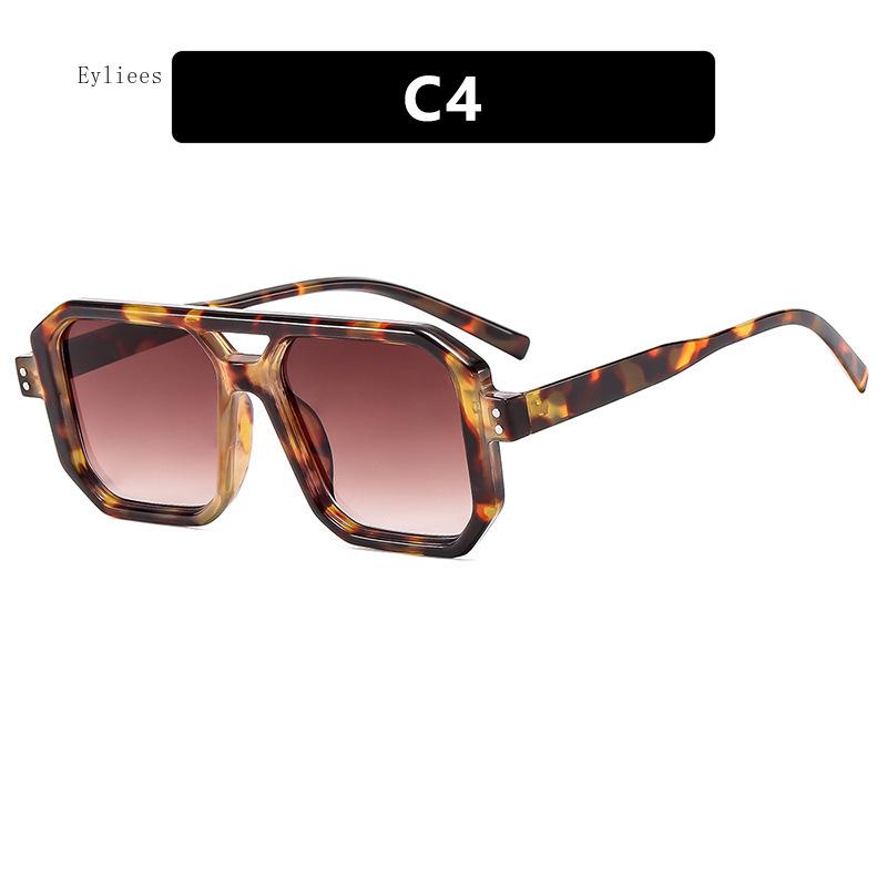 Trendy Square Steampunk Sunglasses Men Women Personality Double Beam Rivet Sports Candy Color Punk Beack Sun glasses for Women