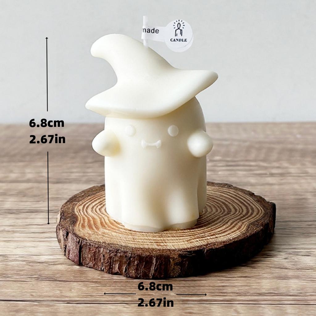 1/2pcs Ghost & Pumpkin Scented Candle Adorable Soy Wax Candles Idea Gifts for Holiday Halloween Home Party Atmosphere Decorative