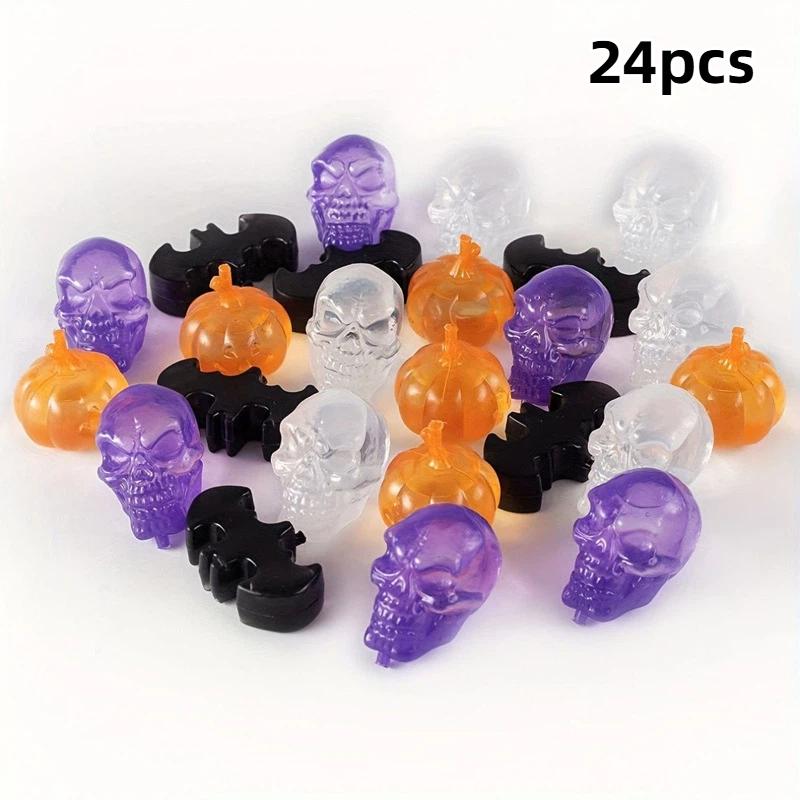 Durable Reusable Plastic Ice Cubes 8/24PCS Assorted Shapes Long Lasting Cooling for Summer Drinks Holiday Party Gift