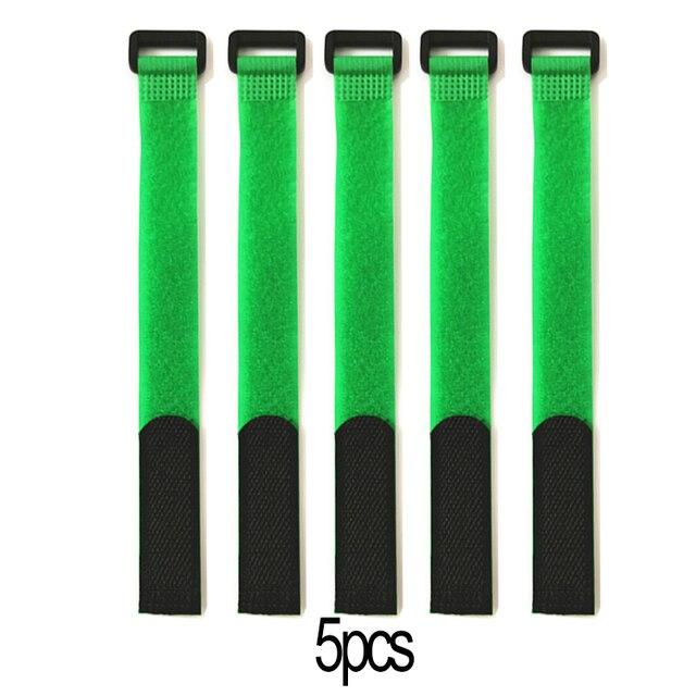 5Pcs Fishing Rod Tie Holder Strap Suspender Fastener Hook Loop Ties Belt Fishing