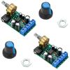 2PCS DC 1.8-12V TDA2822M Audio Amplifier Board 2.0 Channel Stereo AMP Module with 3.5mm AUX Input, Compact Design High Efficiency Audio Output Ideal
