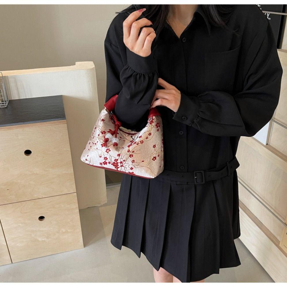 Canvas Hanfu Stickerei Handtasche Bestickte Cheongsam Tasche Elegante Chinesische Stil Handtasche Damen