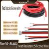 1/5M Flexible Soft Silicone Wire 30-8 AWG Heatproof Electrical Cable for Car Battery Solar Panel Home Appliances