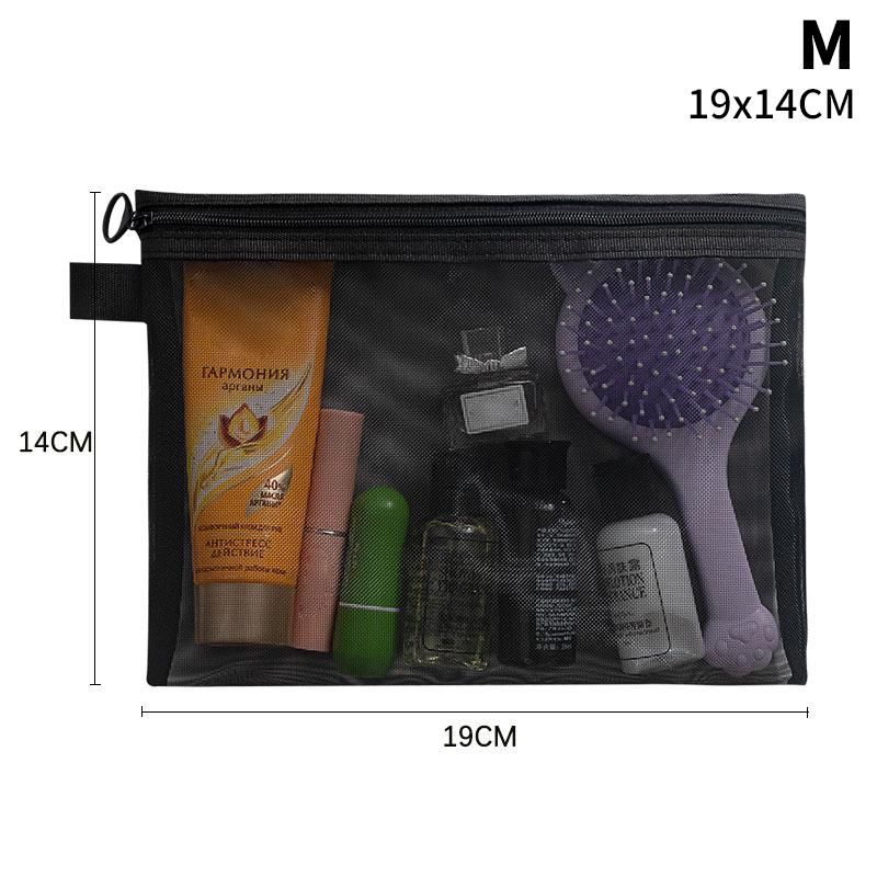 

Нейлоновая сетчатая папка-файл A4 A5 A6 Прозрачная на молнии Документы для тестов Информация Студенческая сумка для ручек Прозрачная сетчатая косметичка M 19x14CM