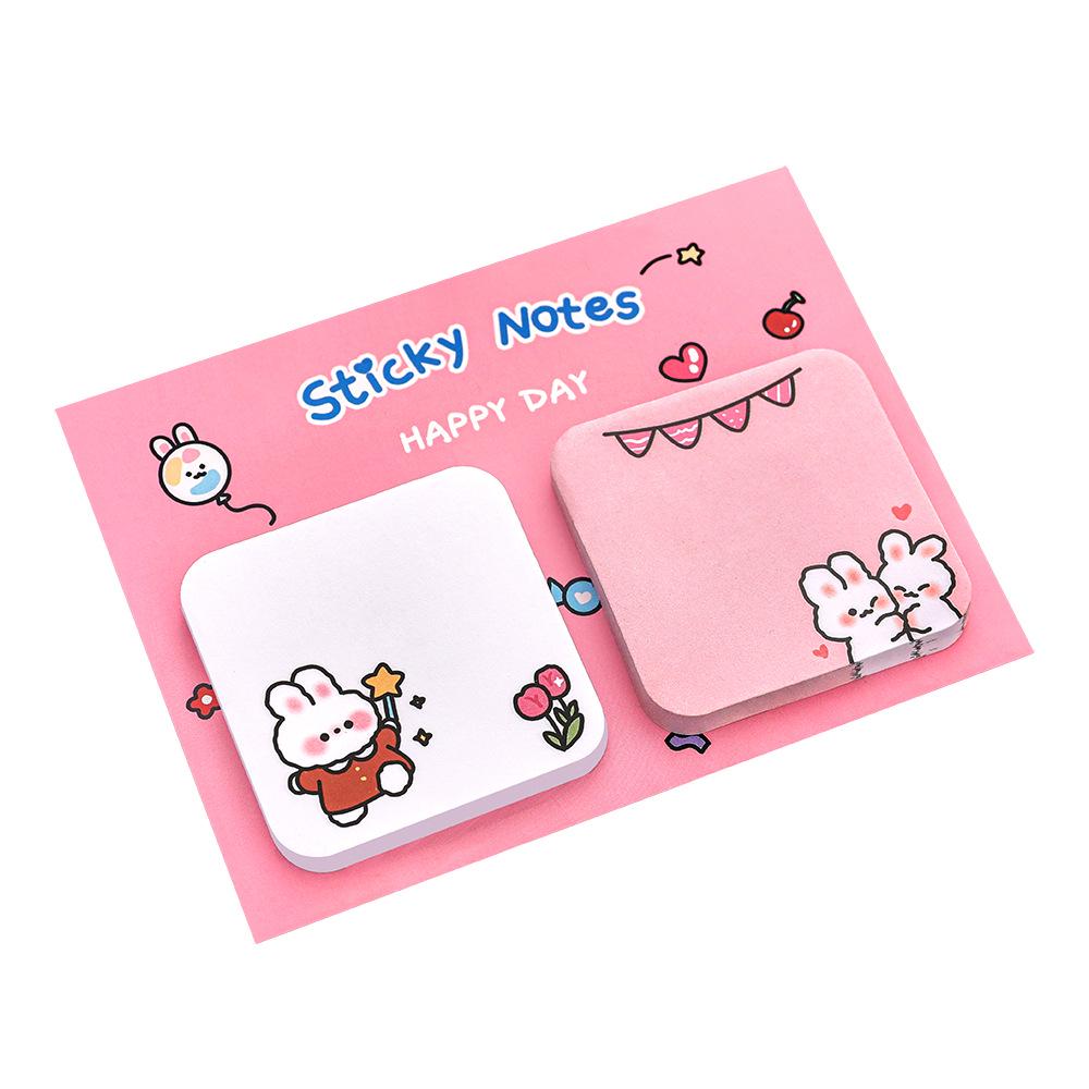Creative Cute Capybara Sticky Notes - Tearable & Reusable for Students, High-Value Cartoon Stationery