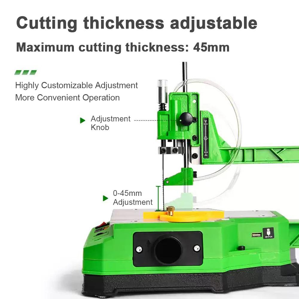 Electric Desktop Curve Saw Multifunctional Dust-free Jig Saw Household Woodworking Wire Saw Machine Cordless Saw Cutting Machine