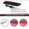 2pcs For 2017-2023 Chrysler & Pacifica Voyager Bumper Reflector Lights Function as Tail, Brake & Rear Fog Lamps  Re