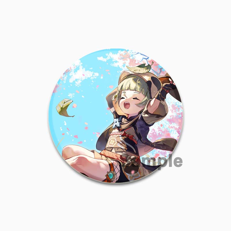 32/44/58MM Alloy Pins for Backpack Hat  Icon Cartoon Brooch  Genshin Impact Pin Fashion Jewelry Accessory