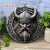 Viking Odinův Havran Severská Mytologie Nástěnné Umění Kulatý Kovový Značka Domácí Bar Garáž Pánská Jeskyně Dekor
