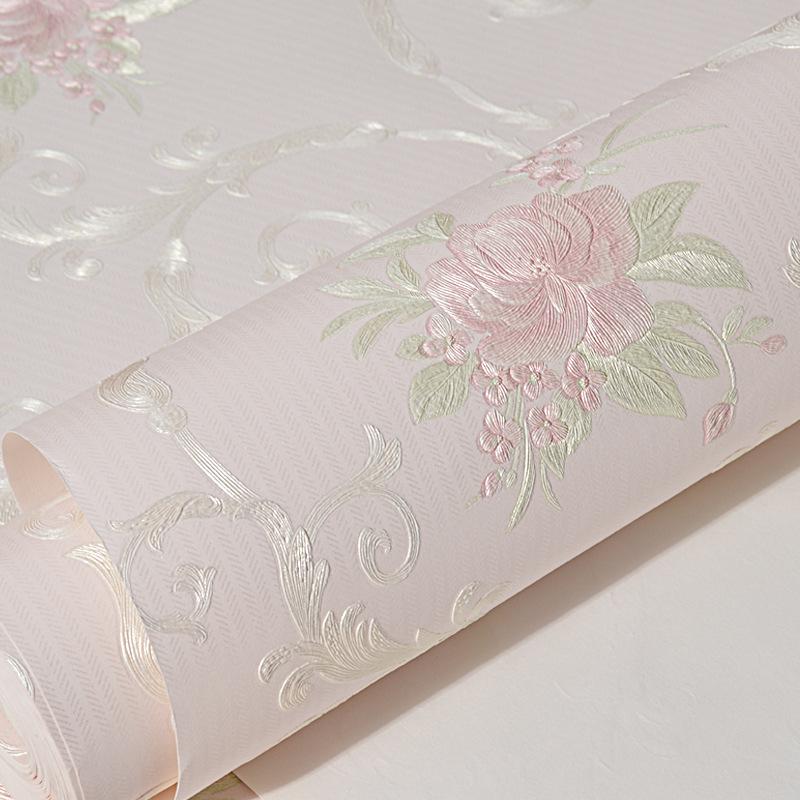 

Цветочные обои самоклеящиеся теплые для спальни девочки 3d утолщенные наклейки для украшения стен гостиная ресторан фон для дивана 53cmx10m