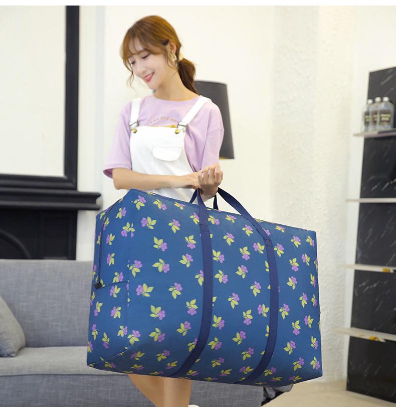 Oxford Cloth Zippered Storage and Moving Bag for Clothes and Quilts