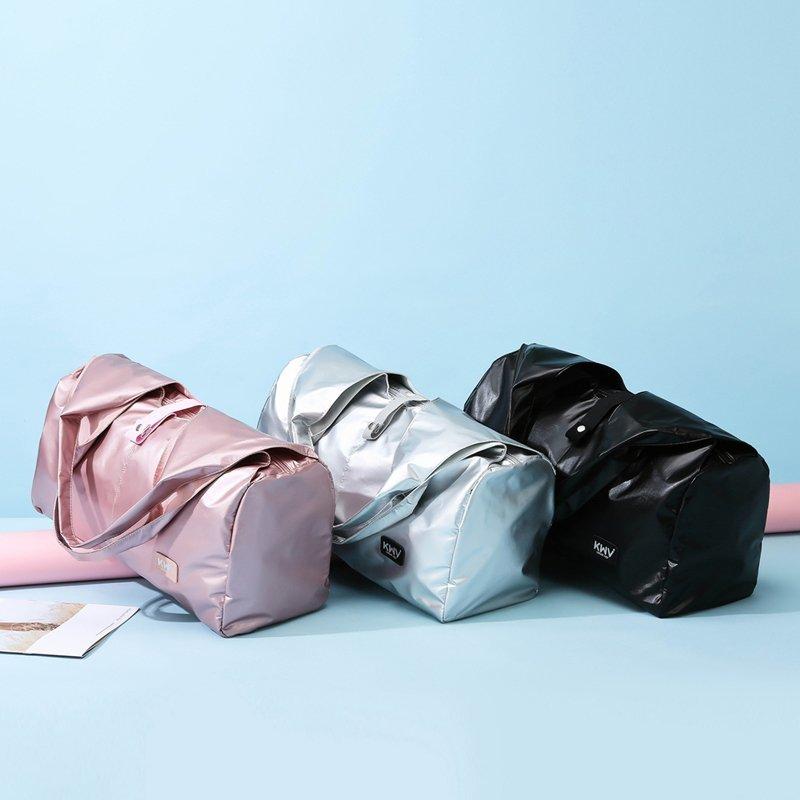 Neue perlmuttartige Material große Kapazität Reisegepäck einfache unabhängige Schuhfach Fitness Tasche multifunktionale Sport Yoga Tasche