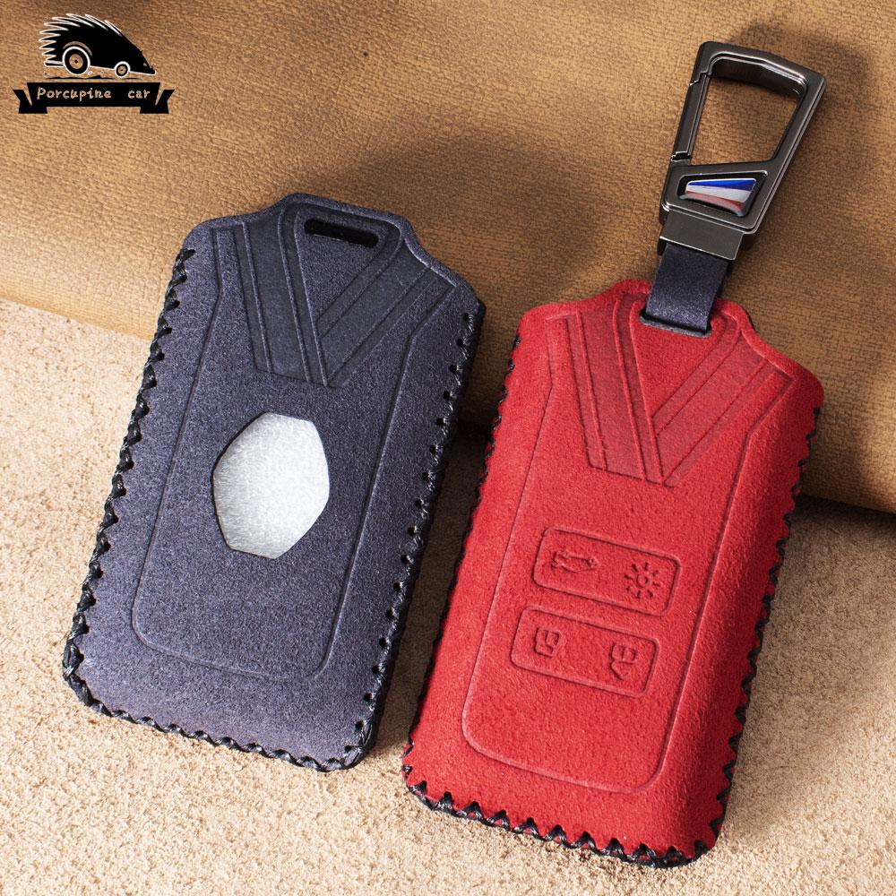 

New Anti-Fur Car Key Case Cover For Renault Koleos Kadjar Scenic Megane Sandero Espace Clio Captur Kangoo Laguna Talisman Twingo
