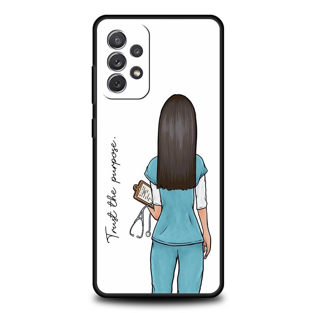 Phone Case For Samsung Galaxy A15 A13 A51 A71 A41 A31 A21S A03S A05 A35 A55 A23 A25 A33 A53 A73 5G Cover Doctor Nurse Medical