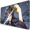 Anime Grils MouseMat Overwatch Gamer Cool Mouse Pad D_Demon Slayer Gamer Cabinet Large Non-Slip Mousepad XXL Keyboard Mat