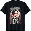 AniuGEYANIU Süßes Mittwochs tragen wir Schwarz Goth Design T-Shirt