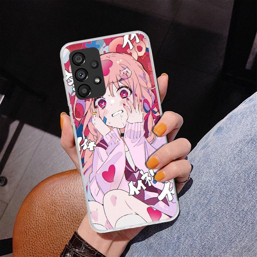 Süßes Anime-Mädchen INS Handyhülle Für Samsung Galaxy A17 A16 A15 A14 A13 A57 A56 A55 A54 A53 A37 A36 A35 A34 A33 A26 A25 A24 A23 Ga