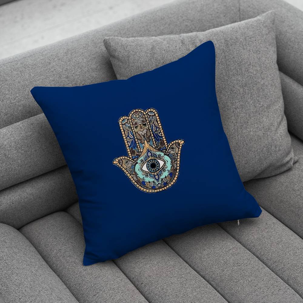 LLucky Blue Evil Eye Pillow Case Pillowcase Home Sofa Cushions Car Cushions Pillowcover Office Pillowshell Pillow