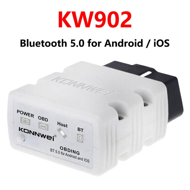 KONNWEI ELM327 V1.5 OBD2 Scanner Bluetooth 5.0 KW902 Car Diagnostic Tools ELM 327 V 1 5 OBD 2 Auto Code Reader For Android iOS