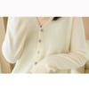 Women Knitwear V-Neck Single Breasted Button Pullovers Sweaters Women Fall Spring Long Sleeve Short Small Fresh Outer Wear Knitted Cardigan Tops