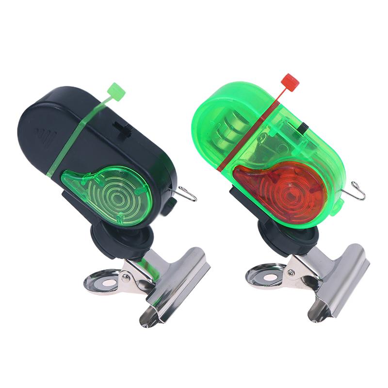 1Pc Fishing Rod Alarm Portable Single/Double-Lamp Electronic Fishing Bite Sound Alarm Fish Bell Clip With Light For Fishing
