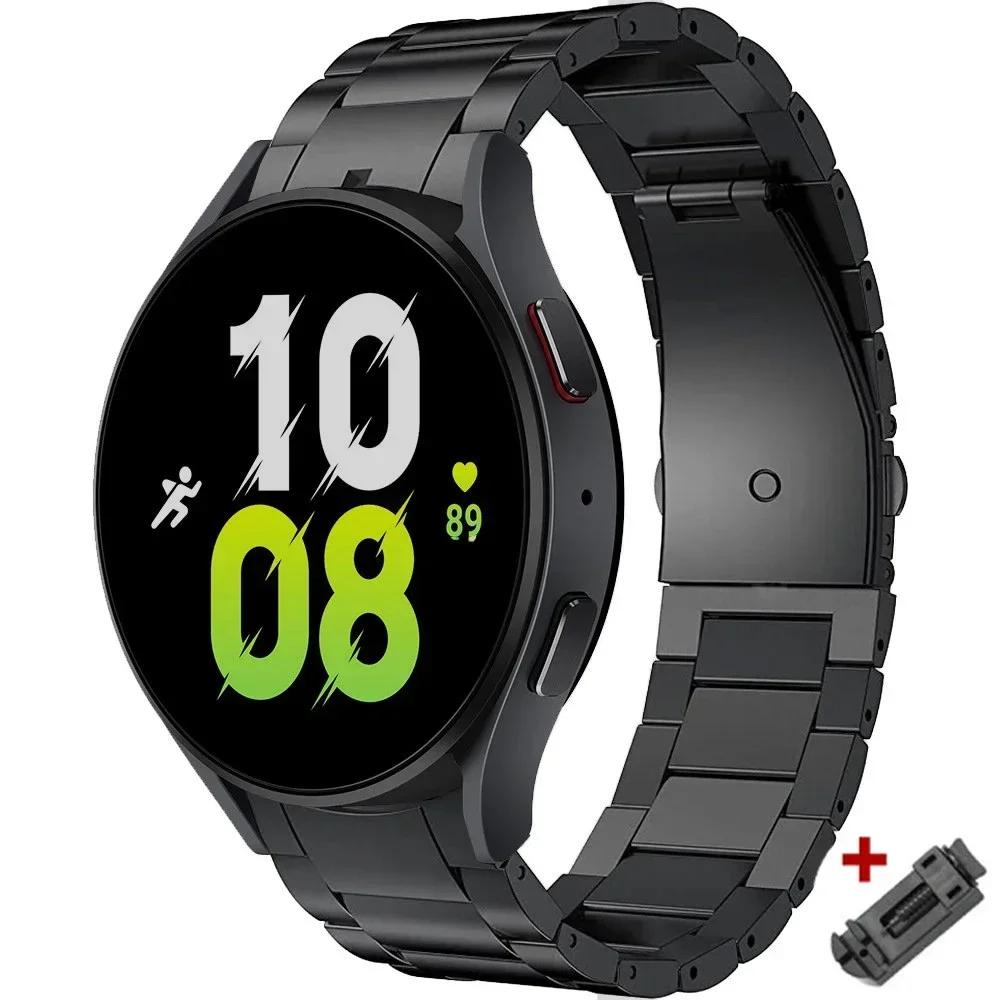 No Gaps Titanium Metal Strap For Samsung Galaxy Watch 7/FE/6Classic 40 44mm 43mm 47mm 5Pro 45mm Watch 4Classic 46 42mm Bracelet