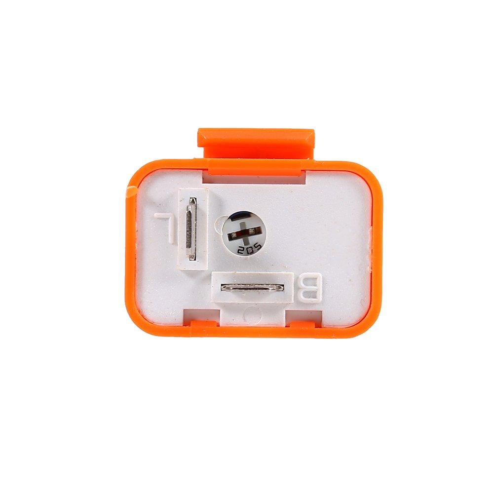2 Pin Universal Motorcycle Electronic Turn Signal Flasher Relay Speed Adjustable LED Flasher