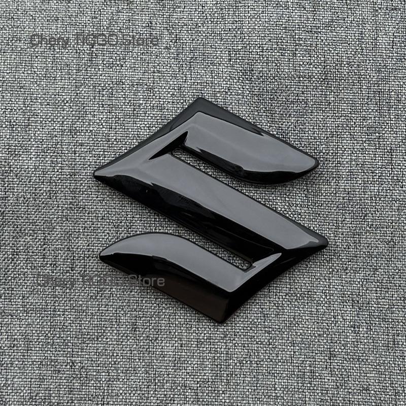 ABS čierna Predná mriežka Zadné emblémy na kufor Nálepky pre SUZUKI SWIFT 3D Logo auta Odznak Vodotesné Autodoplnky