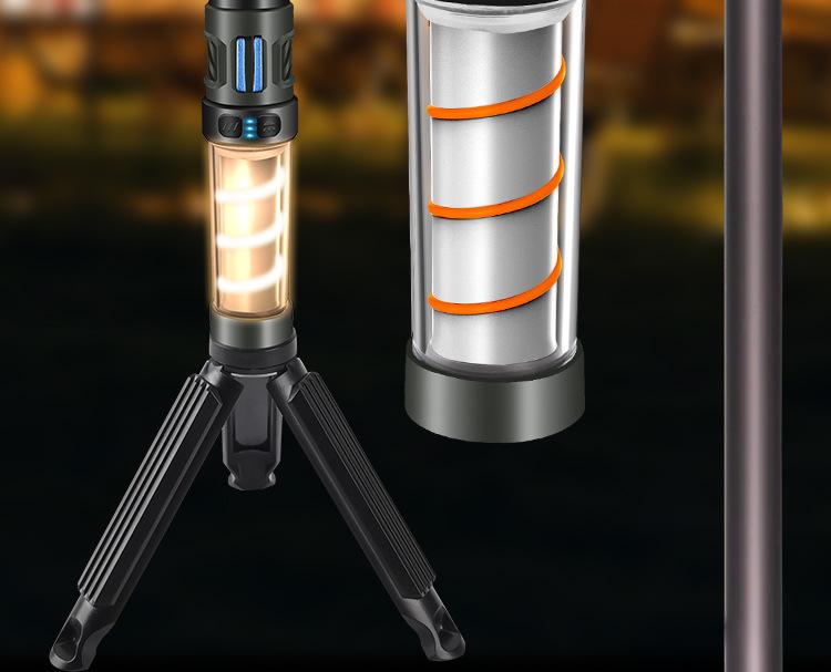 Portable Outdoor Camping Light with Tripod, Flashlight, Mosquito Repellent, and Tent Atmosphere Lighting