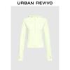 UR 2025 Spring Women's Short Drawstring Hooded Jacket