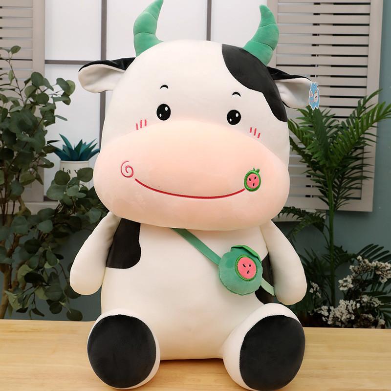 Soft Plush Fruit Cow Backpack Plush Toy For Children Gift