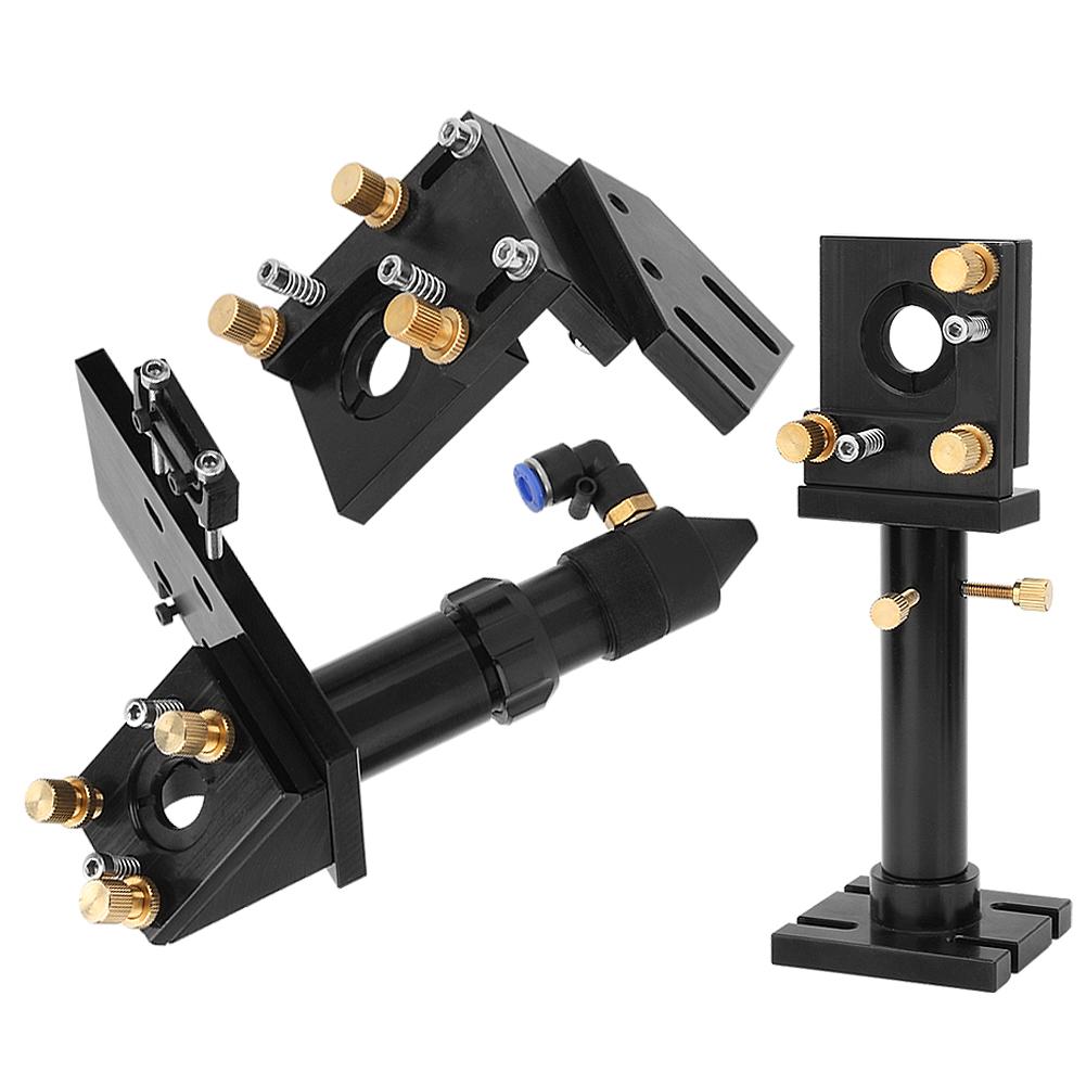 Black Oxide Film Aluminum Laser Head Mirror Frame Set for Laser Engraving Machine(63.5 101.6mm)