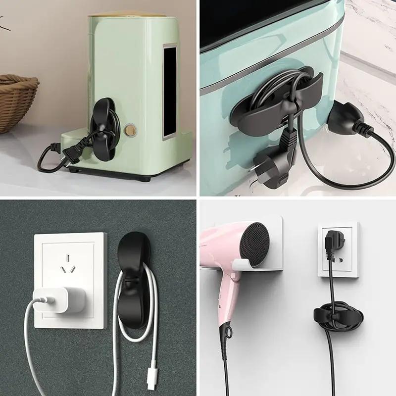 Storage Cable Winder Electrical Plug Cable Organiser Non-Tracking Adhesive Cable Storage Organiser Cable Collector Cable Fixer